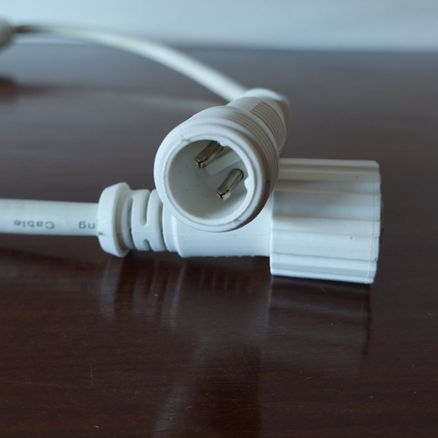 Multiconnettore 3 vie 24V IP44 per esterno cavo bianco stringhe 8m