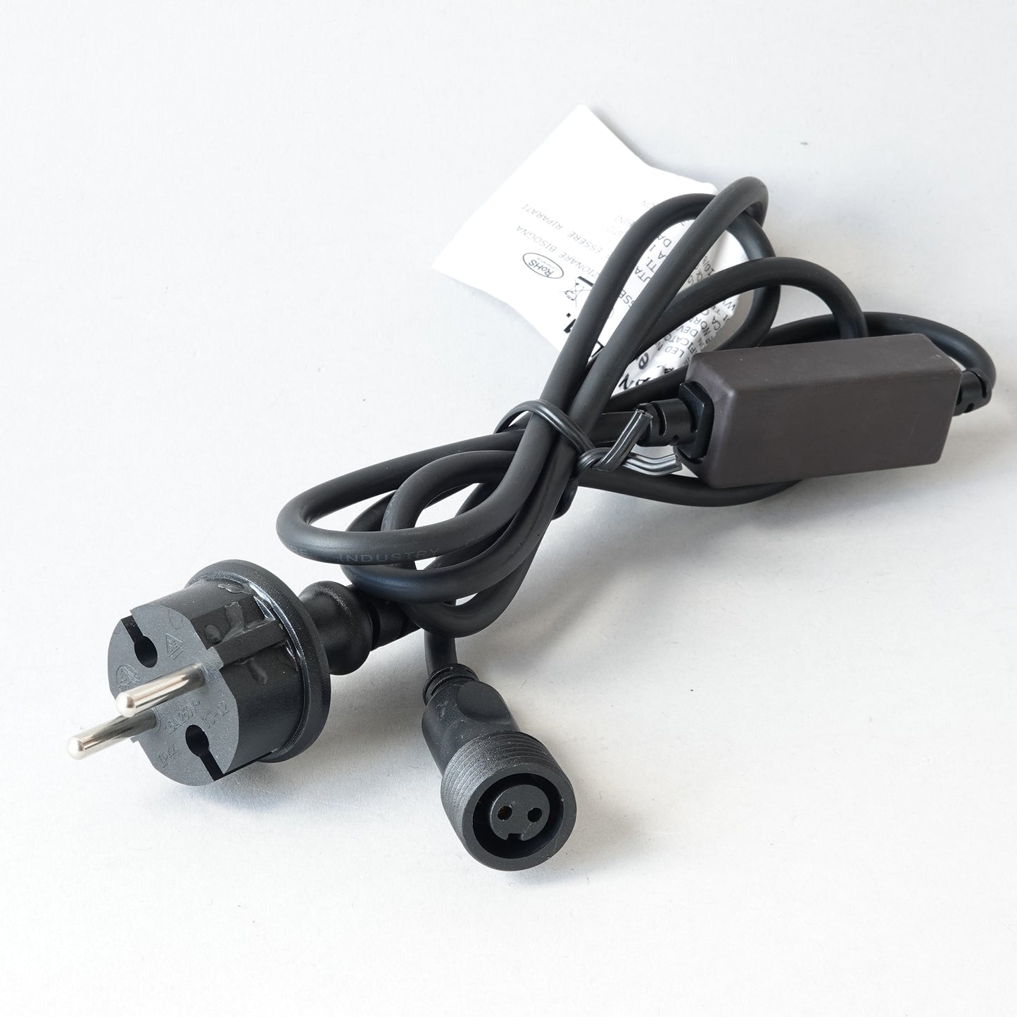 230V 1.5m outdoor power cable for LED lights with Schuko plug