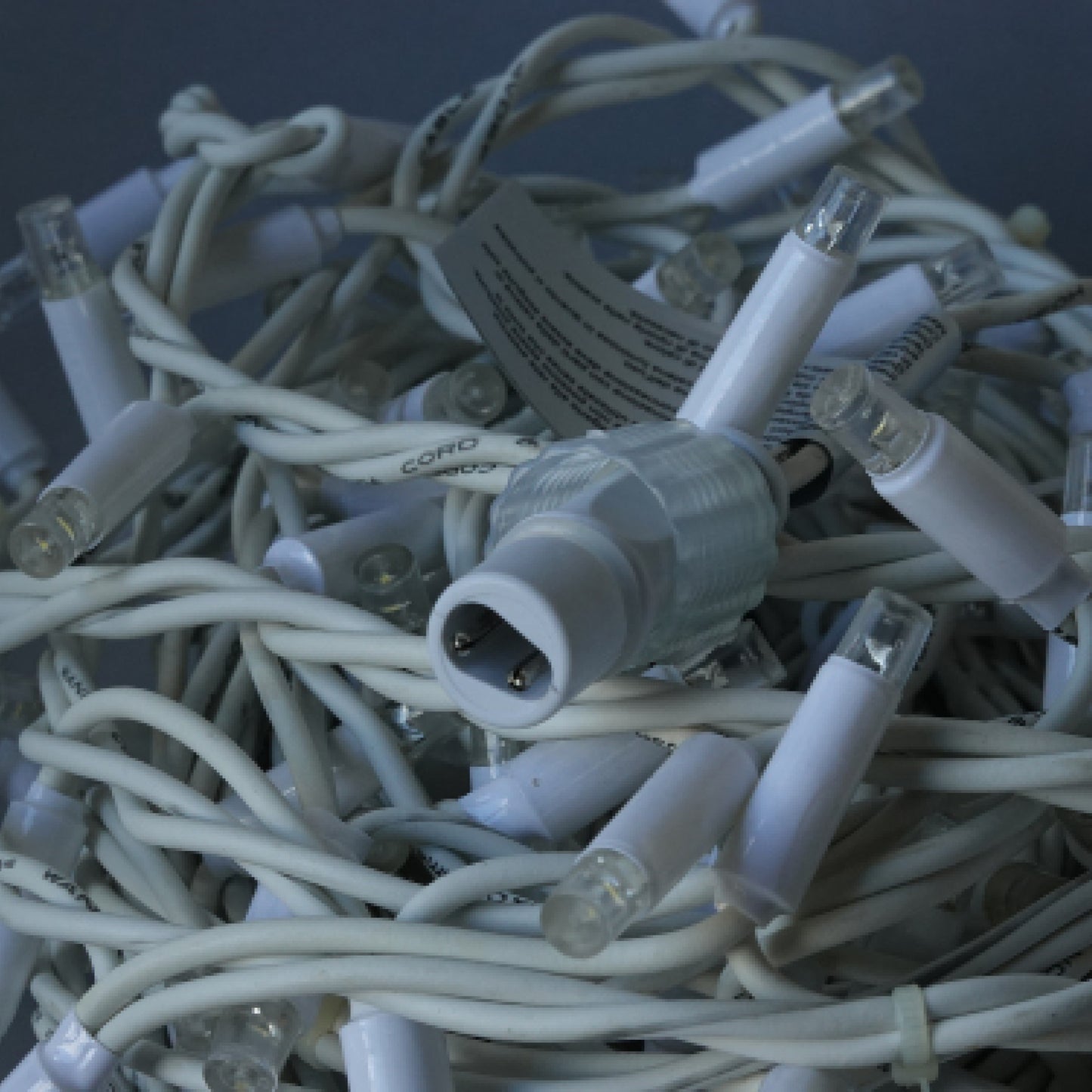 24V 12m 180 LED Autoflash String Light White Cable IP44 Outdoor