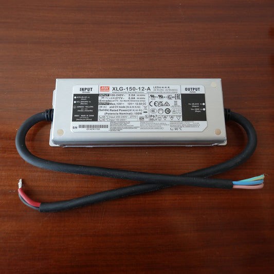 Trasformatore LED 12V 150W 12, 5A IP67 per esterni, alluminio