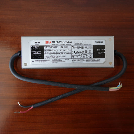 Trasformatore LED 24V 200W 8, 3A IP67 per esterni, alluminio