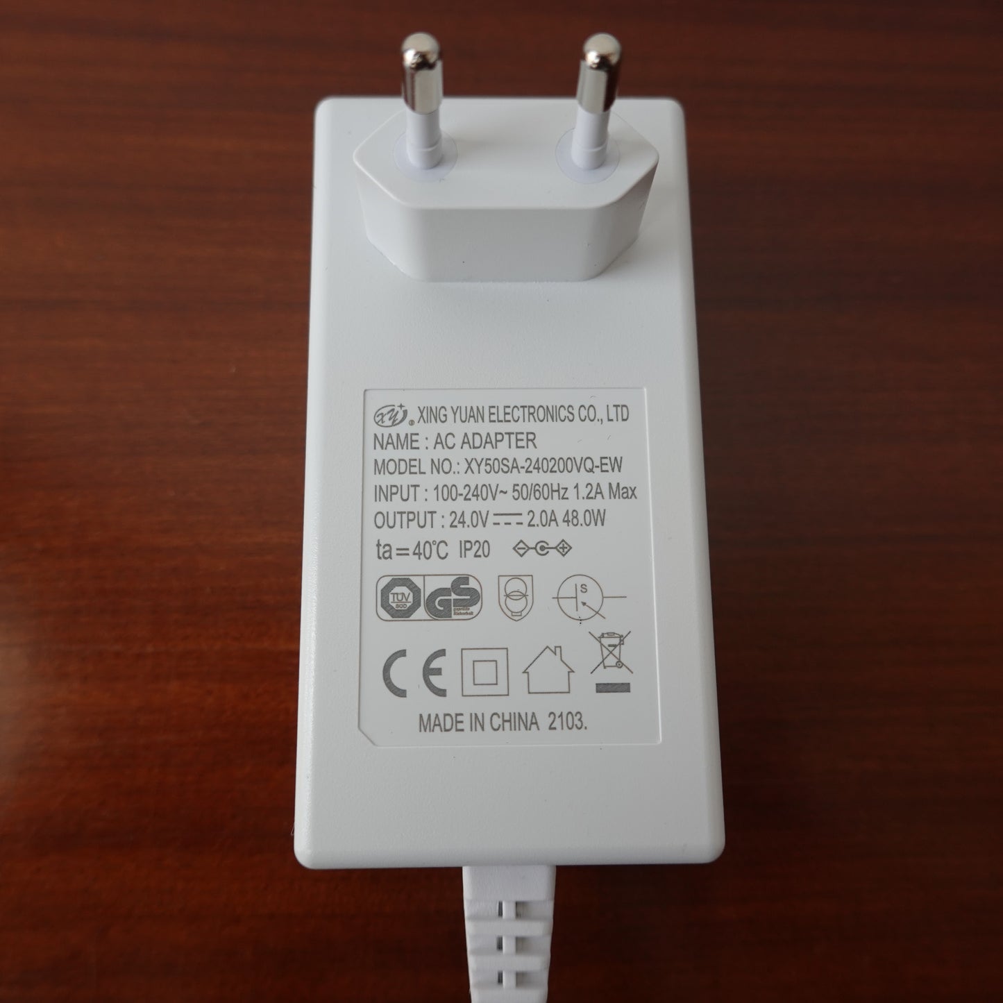 Alimentation LED intérieure 24 V 48 W IP20 pour luminarie