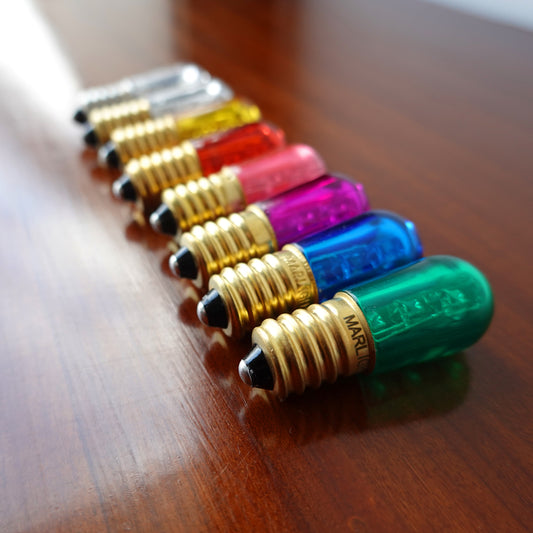 Lampadine LED 14V E14 in PVC colori assortiti (conf. 50/100 pz)