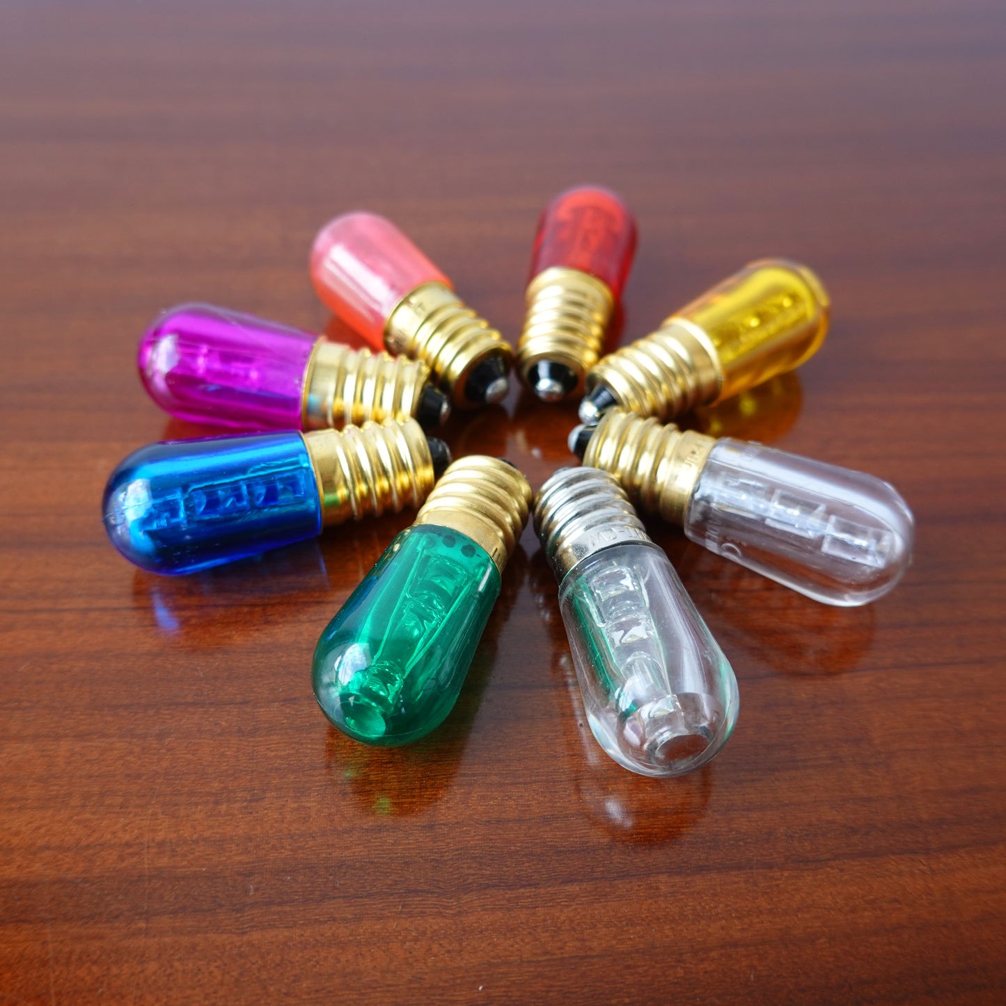 Lampadine LED E14 14V PVC vari colori per luminarie decorative