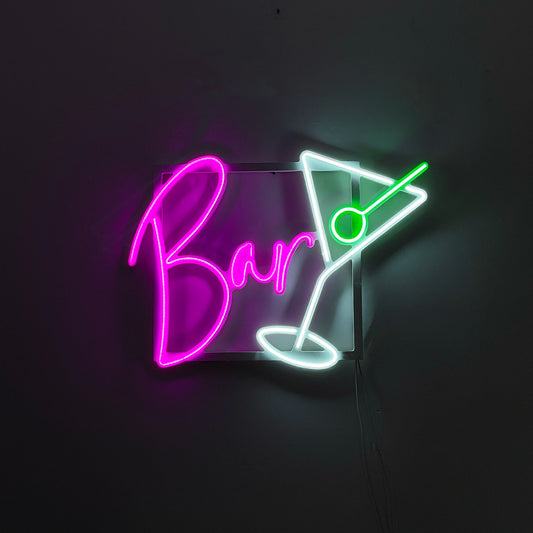 Scritta in Neonflex - Bar