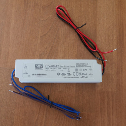 Fuente de alimentación LED para exteriores de 12 V  60 W IP67 para luminarie
