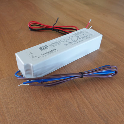 Fuente de alimentación LED para exteriores de 12 V  60 W IP67 para luminarie