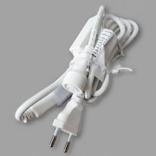 Câble d'alimentation 230 V 1,5 m avec fiche C amovible, redresseur de rideau LED