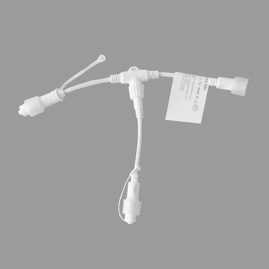 Multiconnettore 2 vie 230V IP44 sicuro per esterno cavo bianco