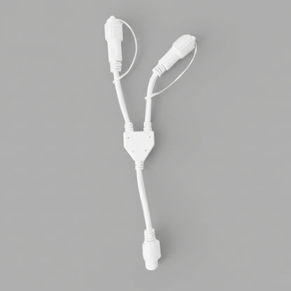 Multiconnettore 2 vie 24V IP44 per esterno cavo bianco stringhe 8m