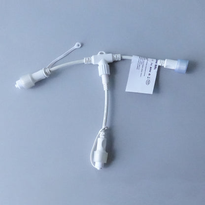 Connettore a T 2 vie 230V IP44 bianco (per esterno)