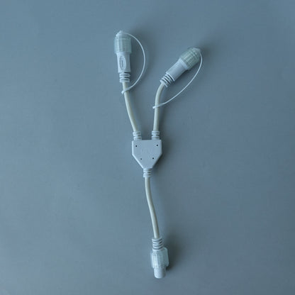 Multiconnettore 2 vie 24V IP44 per esterno cavo bianco stringhe 8m