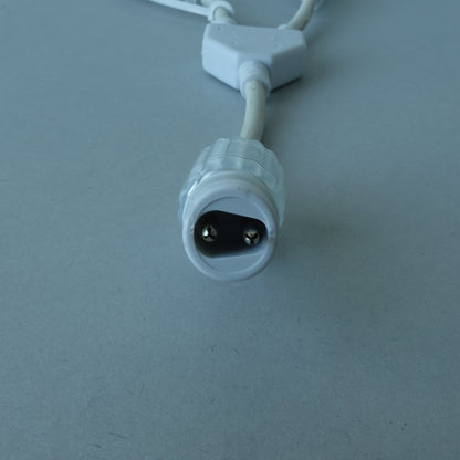Multiconnettore 2 vie 24V IP44 per esterno cavo bianco stringhe 8m
