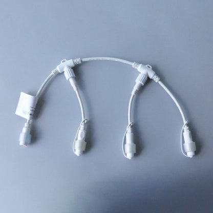 Connettore a T 3 vie 230V IP44 bianco (per esterno)