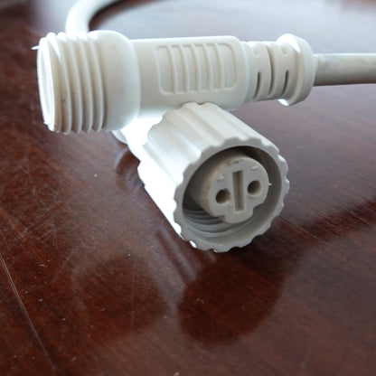 Multiconnettore 3 vie 24V IP44 per esterno cavo bianco stringhe 8m