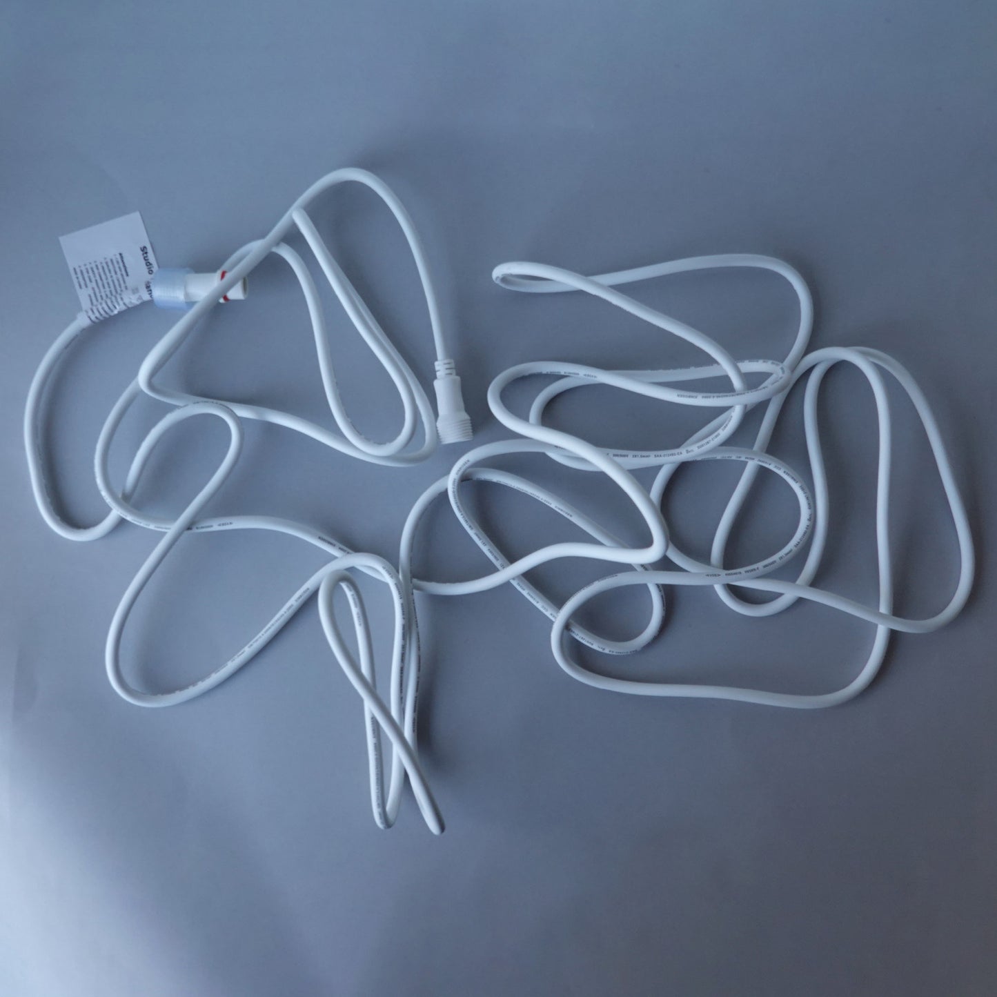 Prolunga elettrica 230V 7m (2×1,5mm²) da esterno, cavo bianco