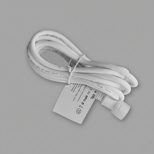 Prolunga Elettrica bianca 230V 7m IP44 da esterno per luci decorative