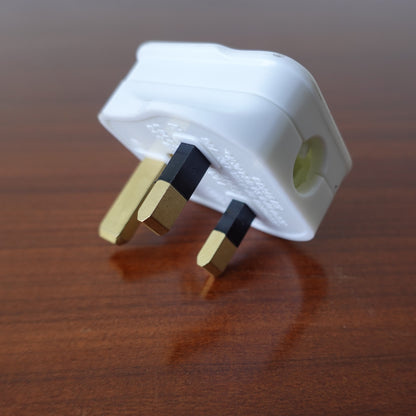 Mobiler Stecker Typ USA/JAP 2P+T 15A 125V, Farbe weiß