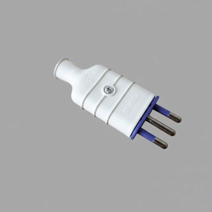 Prise mobile italienne 2P+T 10A 250V, sûre et étanche