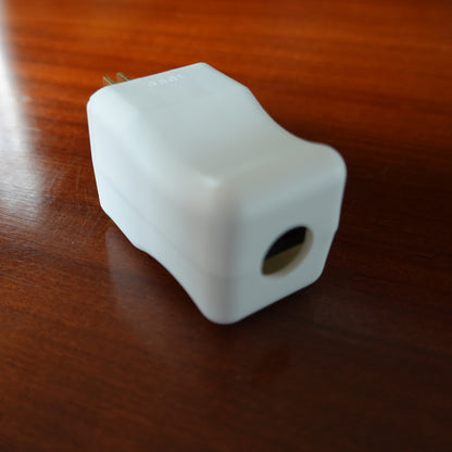 UK type mobile plug 2P+T 16A 240V, white color 