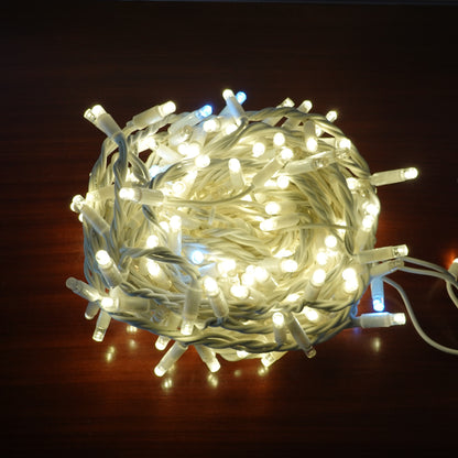 24V 12m 180 LED microLED string with autoflash, white cable for outdoor use 