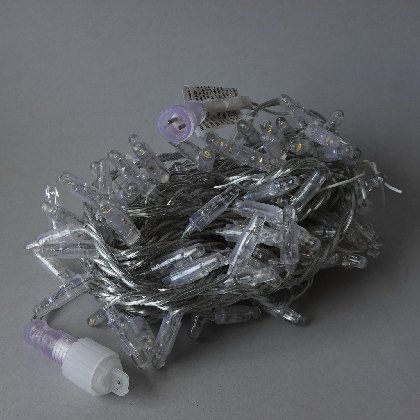 24V 8m 120 LED 3000K Autoflash String Light Transparent Cable