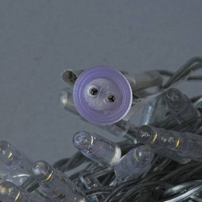 24V 8m 120 LED 3000K Autoflash String Light Transparent Cable