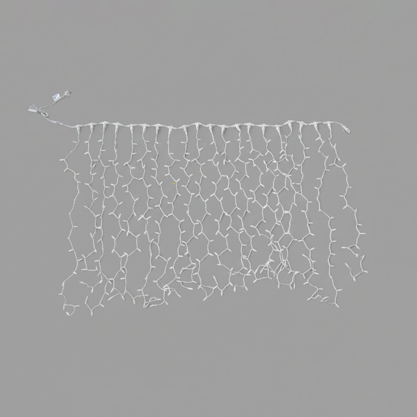 Lichtvorhang 230V 2x1,5m 380 LEDs AutoFlash weißes Kabel