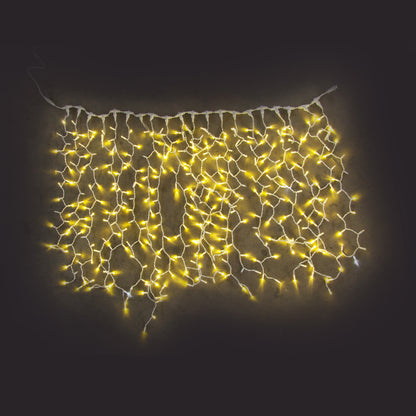 Light curtain 230V 2x1.5m 380 LED AutoFlash white cable