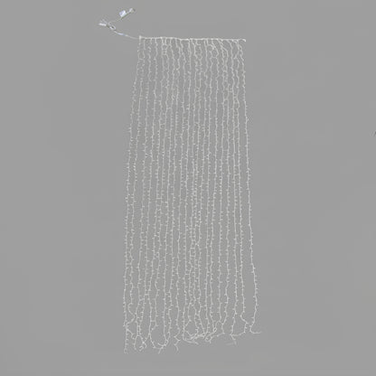 Tenda luminosa 230V 2x9 1800 LED AutoFlash cavo bianco