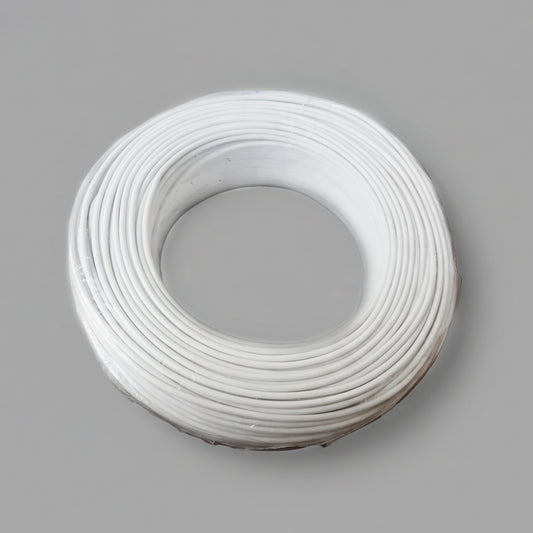 Câble électrique blanc 230 V, 100 m, section 1,5 mm², pour systèmes