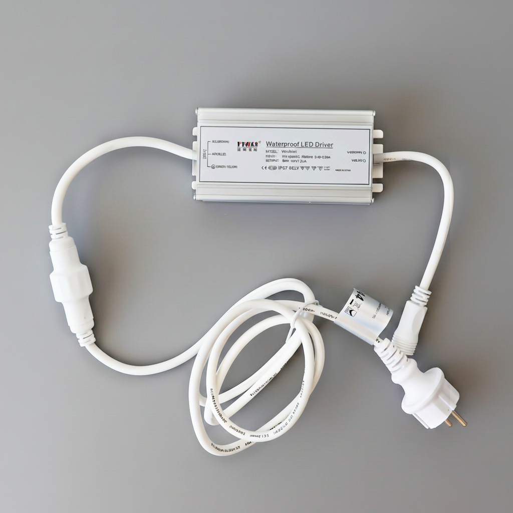 Câble d'alimentation extérieur 24 V IP67 pour guirlande lumineuse de 12 m