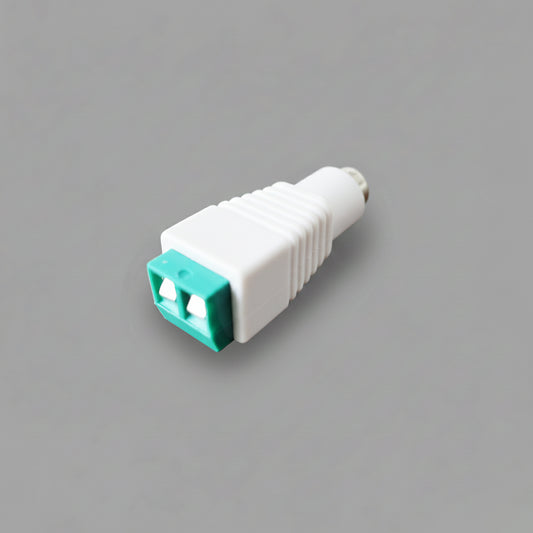 10pcs 5.5x2cm White Female DC Connectors for Power Supplies and LED Strips
