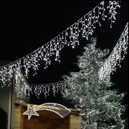 3×0.9m 228 LED Stalactite Light Curtain Autoflash