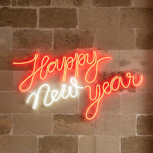 Scritte in Neonflex - Happy New Year