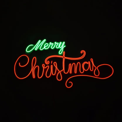 Scritte in Neonflex - Merry Christmas